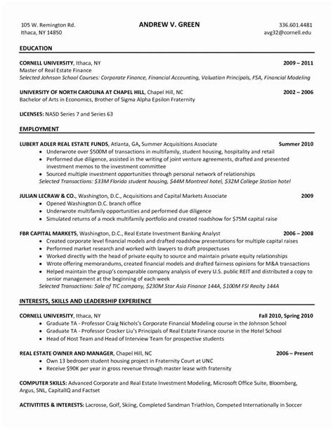 Real Estate Resume Objective Resume Ideas