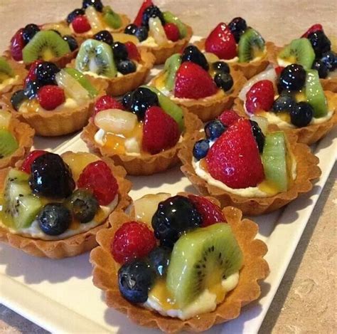 Tartaletas De Frutas Fruit Tart Fruit Tart Recipe Recipes