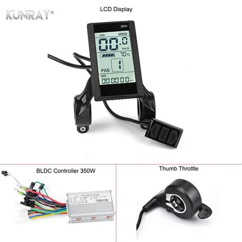 Kunray Lcd Ebike Display With E Bike Controller V Brushless