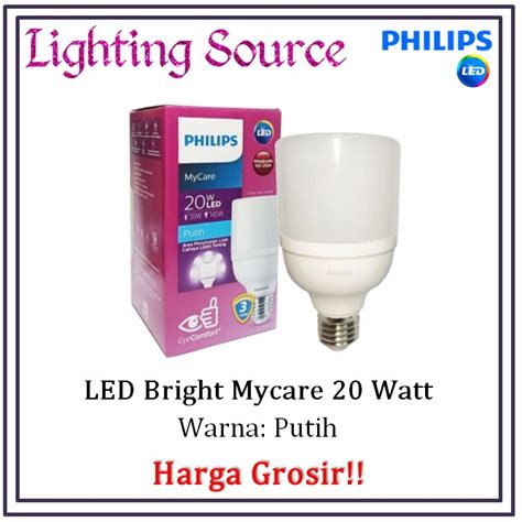 jual philips led bright  watt cool daylight led bright philips