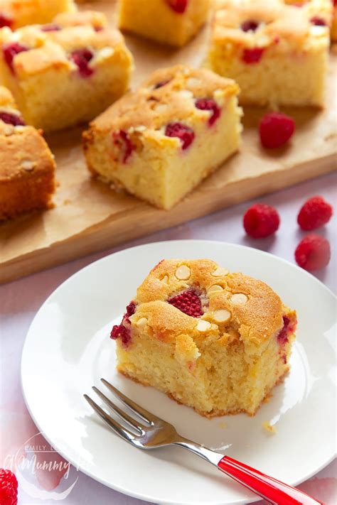 Raspberry And White Chocolate Traybake A Mummy Too