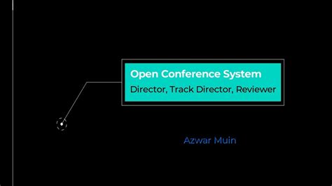 Open Conference System Ocs Director Track Director Reviewer Youtube