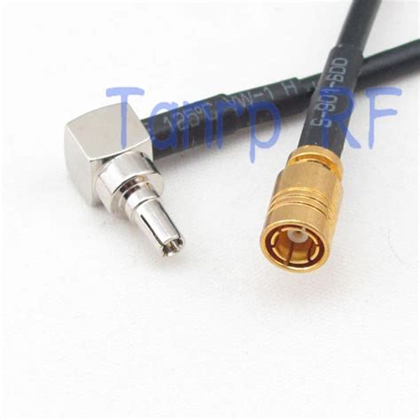 6in CRC9 Male Right Angle To SMB Female Jack RF Connector Adapter 15CM