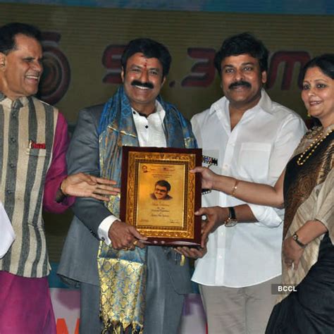 Nandamuri Balakrishna Receives An Award During Tsr Tv9 National Film Awards