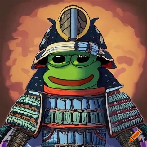 Pepe The Frog In Samurai Armor On Craiyon