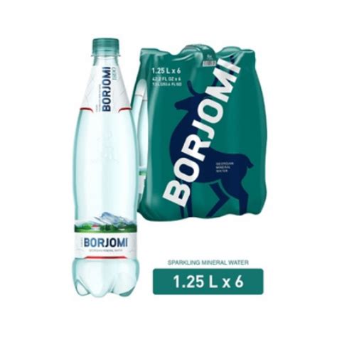 Вода Borjomi мінеральна лікувально-столова сильногазована, 1,25л