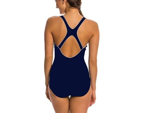 Speedo Ultraback Navy Blue One Piece Swimsuit Womens Fashion Swimwear Bikinis And Swimsuits On