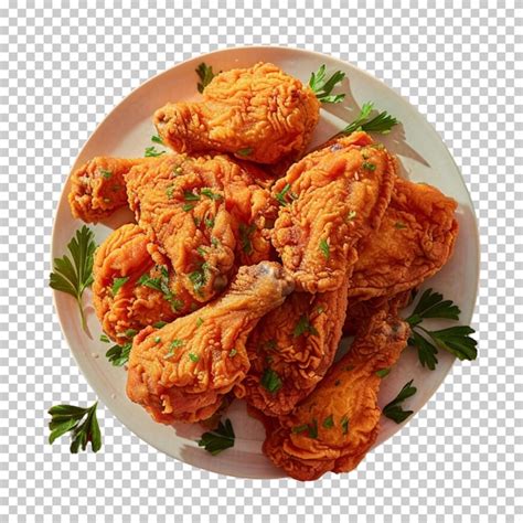 Premium Psd Delicious Crispy Spicy Fried Chicken Wings Isolated On