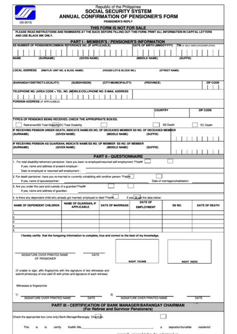 Sss Annual Confirmation Of Pensioners Form 2024 Joni Roxane