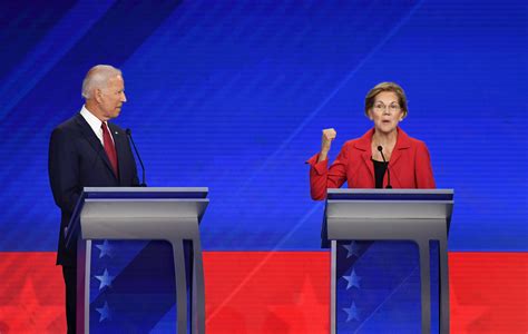 Biden Warren Face Off In Democratic Primary Debate In Houston