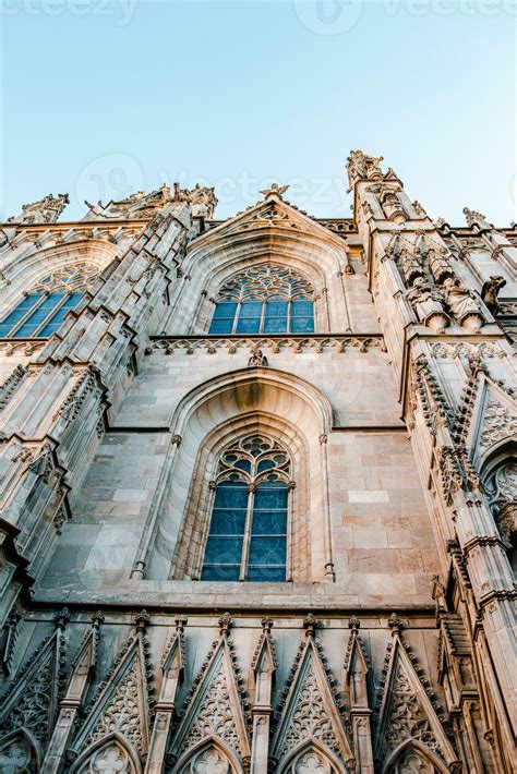 Cityscape Photo Of The Basilica Of Saints Justus And Pastor Barcelona