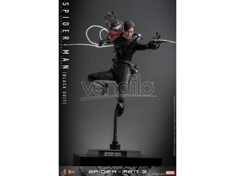Spider Man Movie Masterpiece Action Figure Spider Man Black Suit Cm Hot Toys