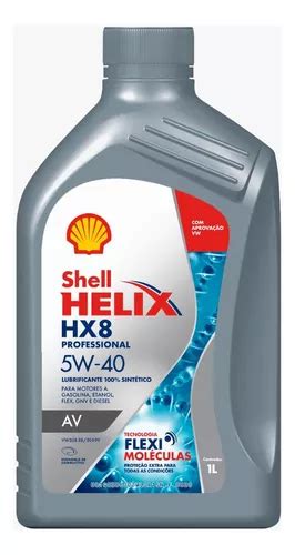 Óleo Shell Helix Hx8 Professional Av 5w40 Vw 50888 50999 MercadoLivre