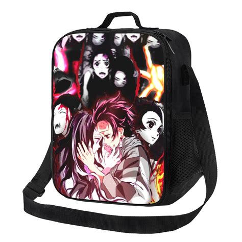 Demon Slayer Kimetsu No Yaiba Insulated Lunch Bag Lunch Box Lightweight