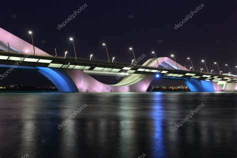 Sheikh Zayed Bridge at night, Abu Dhabi Stock Photo by ©philipus 8813170