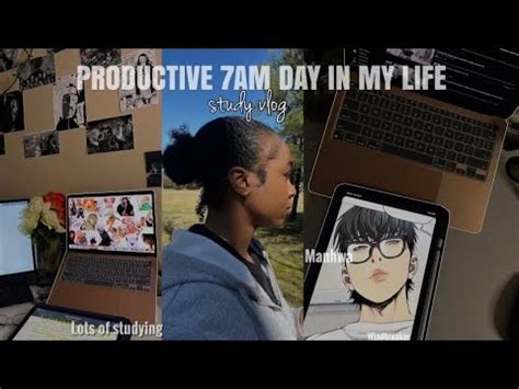 STUDY VLOG 7 AM Productive Day Of A College Student Lots Of Studying