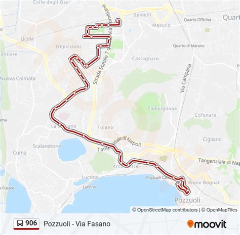 Linea 906 Orari Fermate E Mappe Pozzuoli Via Fasano Aggiornato