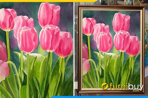 Tranh Vẽ Hoa Tulip Tuyệt Đẹp Và Sang Trọng Nhấn Vào đây để Xem Ngay