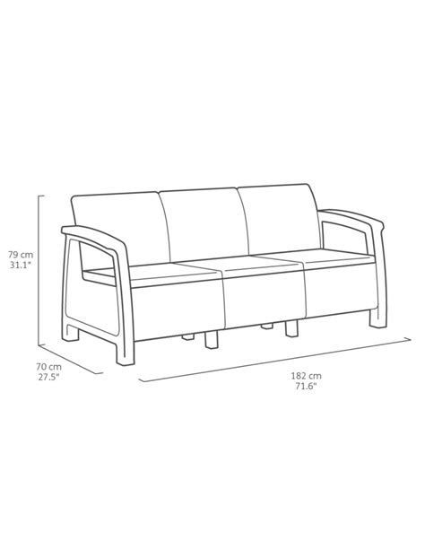 Sofa Ogrodowa Dla Os B Br Zowa Keter Corfu Love Seat Max Wdomku Pl