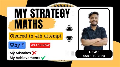 Maths Strategy To Crack Ssc Exams Ssc Chsl Cpo Cgl Mts Air