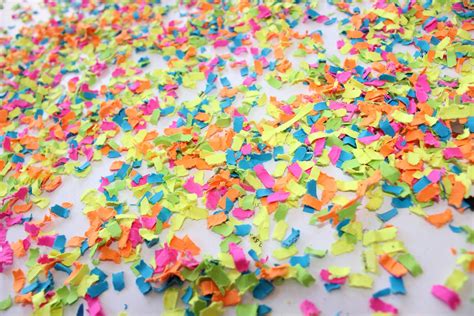 Neon Confetti Neon Party Decor Neon Decorations Black Etsy