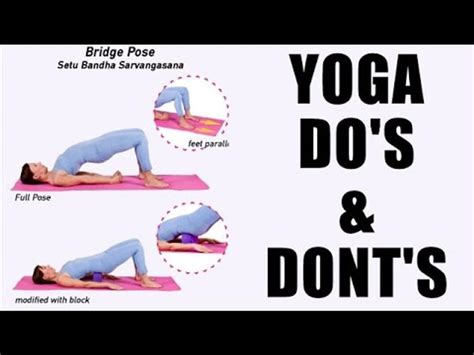 Dos And Donts Of Yoga Practice