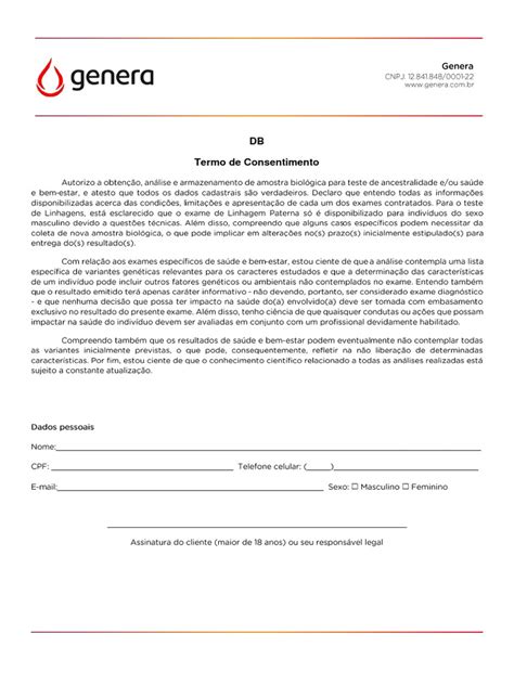 Termo De Consentimento Pdf