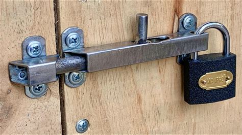 Homemade Door Latches Sure Simple Easy To Make From Scrap Iron Youtube