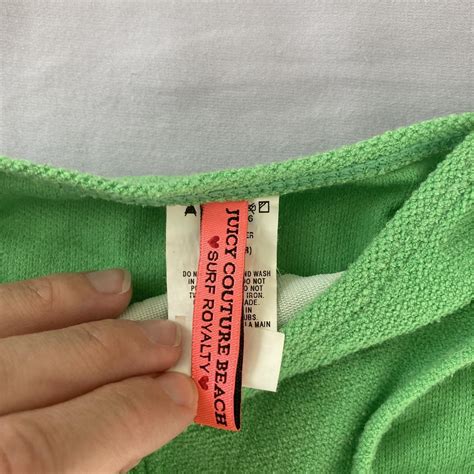 Juicy Couture Green Terrycloth Bikini Size Small Depop