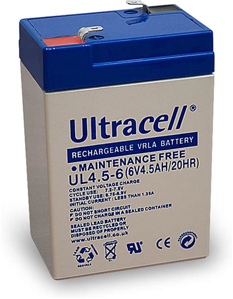 Amazon Lead Acid Battery Ultracell V Ah Faston Mm