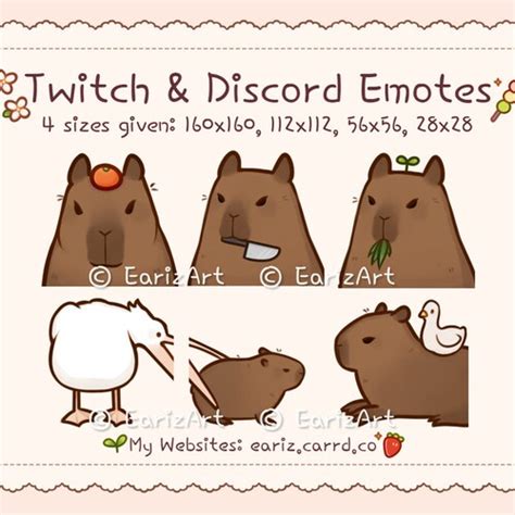 Twitch Emotes Discord Emotes Pack 8 Cute White Bunny Etsy