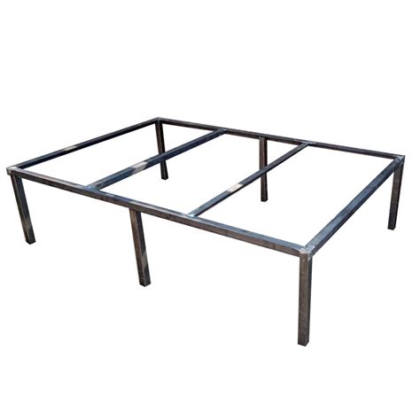 Metallic Grey Powder Coated Mild Steel Table Flat Stand Size