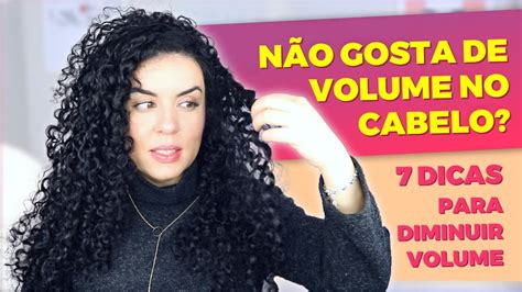 Como Diminuir Volume Do Cabelo Cacheado Ou Crespo Dicas Para