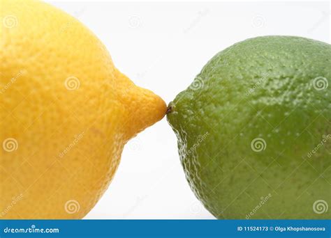 Lemon Vs Lime Stock Photos - Image: 11524173