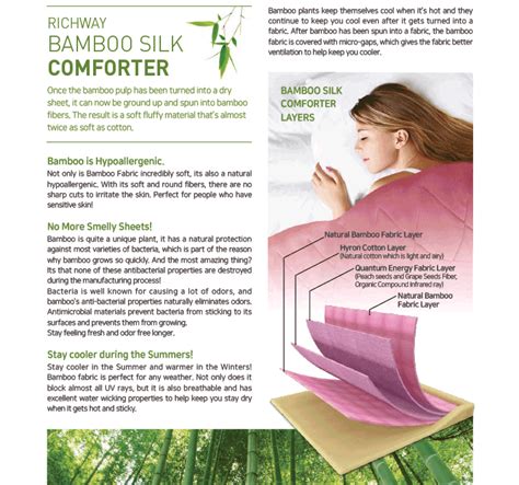 Richway Bamboo Silk Comforter