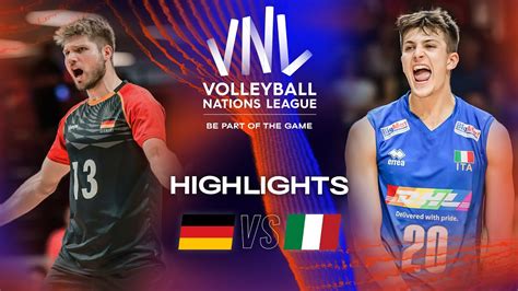 Ger Vs Ita Highlights Week Men S Vnl Vcp Volleyball