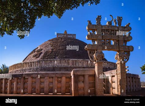 Sanchi Stupa Is A Buddhist Complex Famous For Its Great Stupa On A