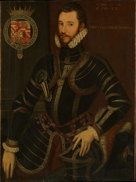 British Painter Portrait Of Walter Devereux 1539 1576 First Earl Of Essex British The