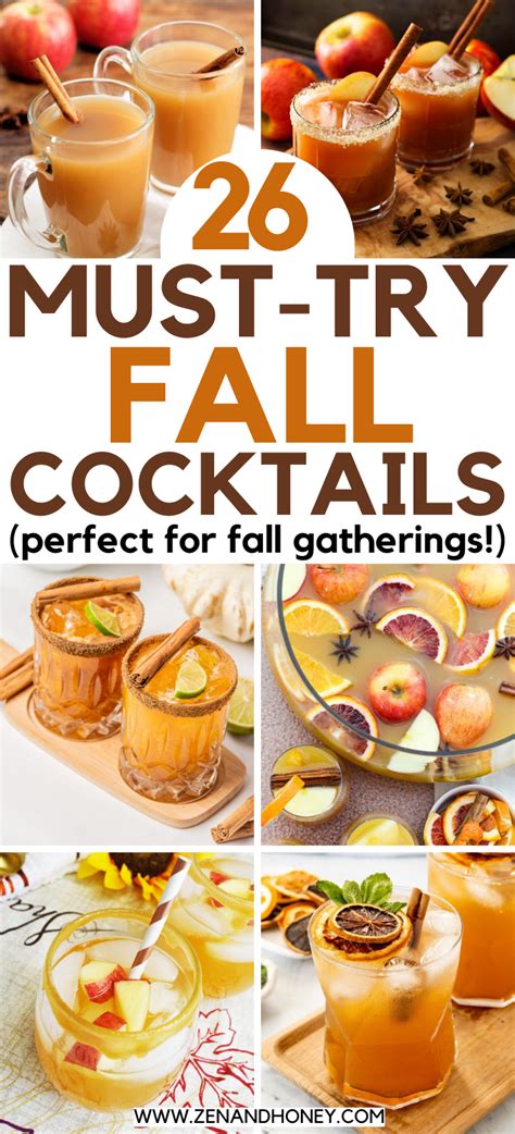 26 Easy Fall Cocktails Fall Cocktails Recipes Fall Drink Recipes