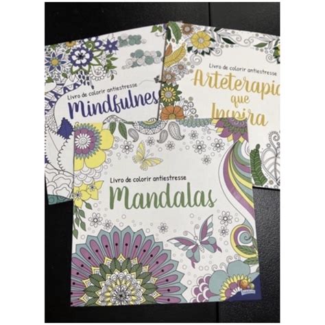 Livro De Colorir Antiestresse Mandalas Shopee Brasil