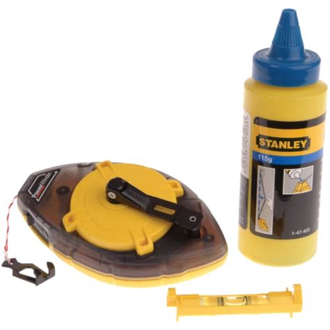 Stanley Power Winder Chalk Line M With Chalk And Level