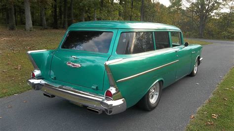 1957 chevy 2 door handyman wagon, rare, 350, auto, ultraleather interior - Classic Chevrolet Bel ...