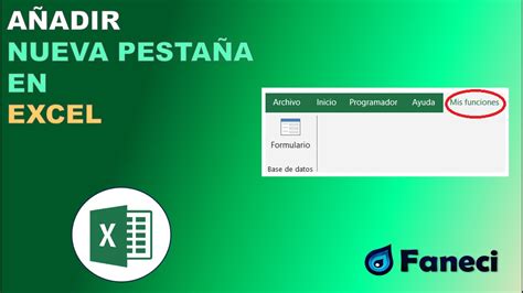 PERSONALIZAR LA CINTA DE OPCIONES DE EXCEL AGREGAR PESTAÑAS FUNCIONES