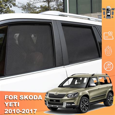 For Skoda Yeti 2 2009 2017 Magnetic Car Sunshade Front Windshield Blind Frame Curtain Rear Side