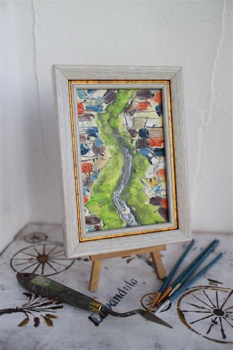 Barcelona La Rambla Oil Painting Framed Original Small Oil Etsy