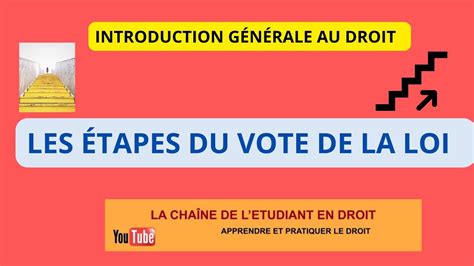 LES ÉTAPES DU VOTE DE LA LOI YouTube