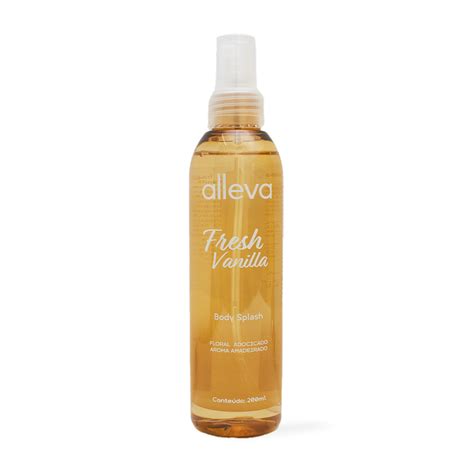 Body Splash Fresh Vanilla Alleva 200ml Celia And Junior