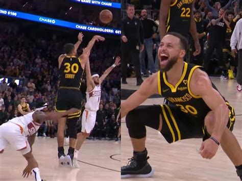 Watch Steph Curry Sends Nba World Into Frenzy With Insane Clutch Three To Win Against Suns