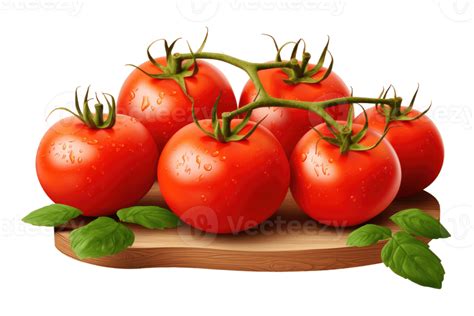 Ripe fresh organic tomatoes, isolated on transparent background AI Generative 29077720 PNG