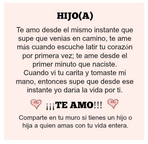 Frases De Amor Para Un Hijo